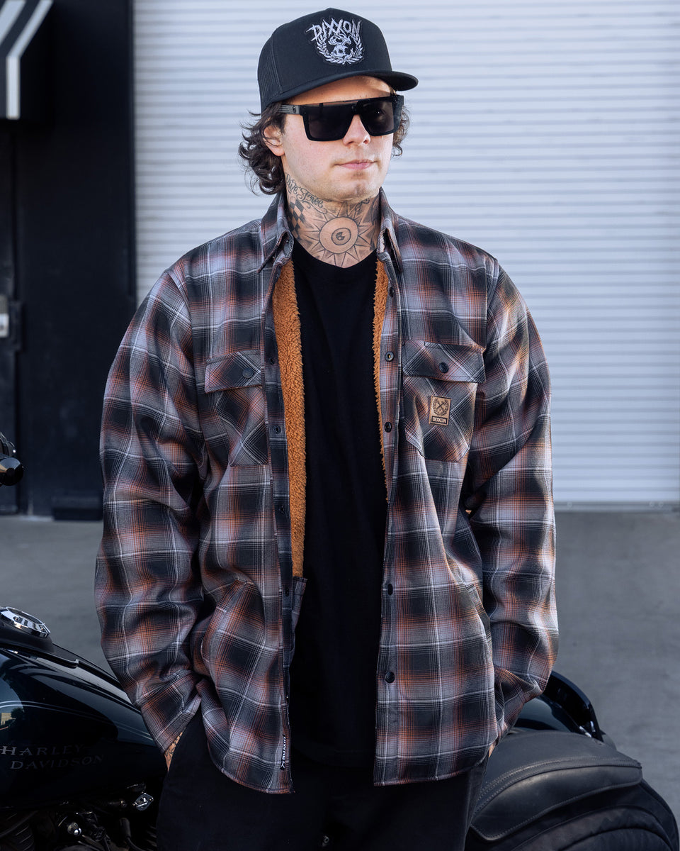 COPPERLINE SHERPA LINED FLANNEL JACKET - MENS – Dixxon Canada