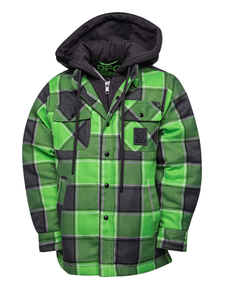 SPRINGFIELD HOODED FLANNEL JACKET - YOUTH – Dixxon Canada