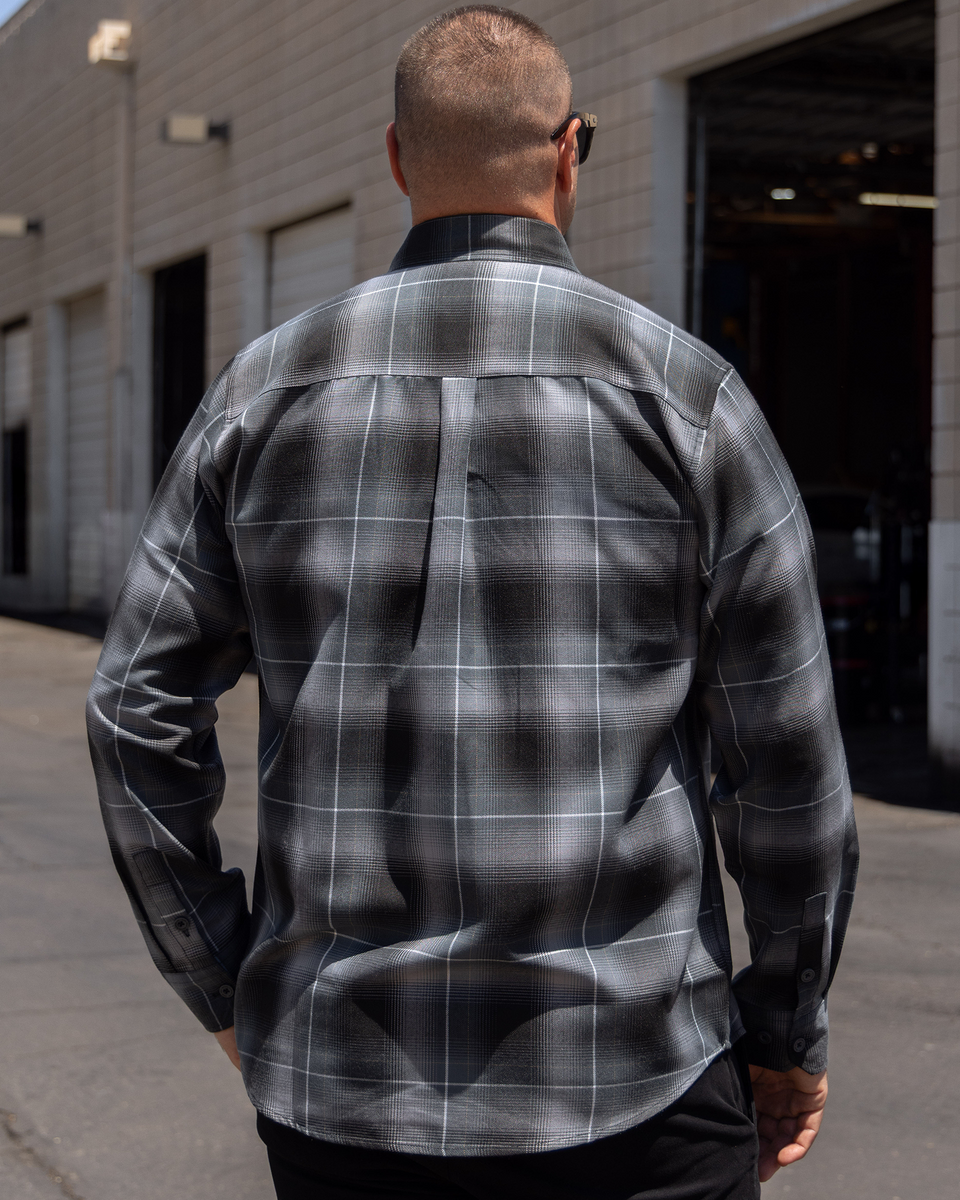 Y's for men WOOL / NYLON FLANNEL 2023AW Knit Flannel Button-Up