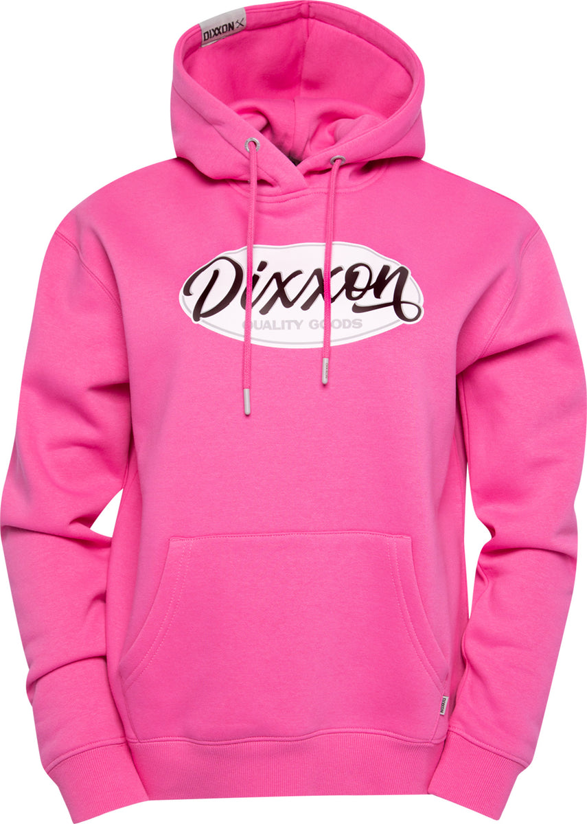 BLACK & WHITE DIXXON QUALITY PULLOVER HOODIE PINK - WOMENS