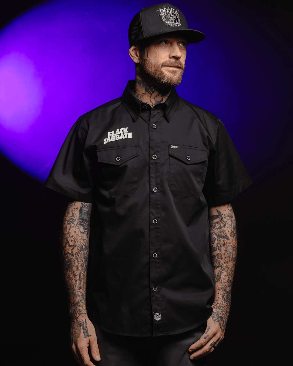 DIXXON WORKFORCE SHORT SLEEVE BUTTON UP CHARCOAL - MENS – Dixxon