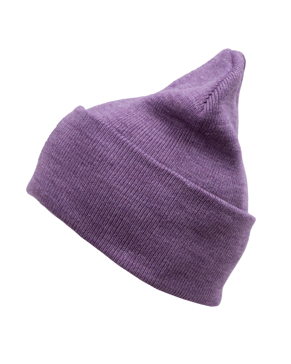 RIBBED BEANIE PURPLE MELANGE – Dixxon Canada