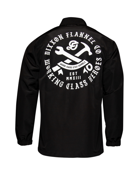 WORKING CLASS COACHES JACKET BLACK - MENS