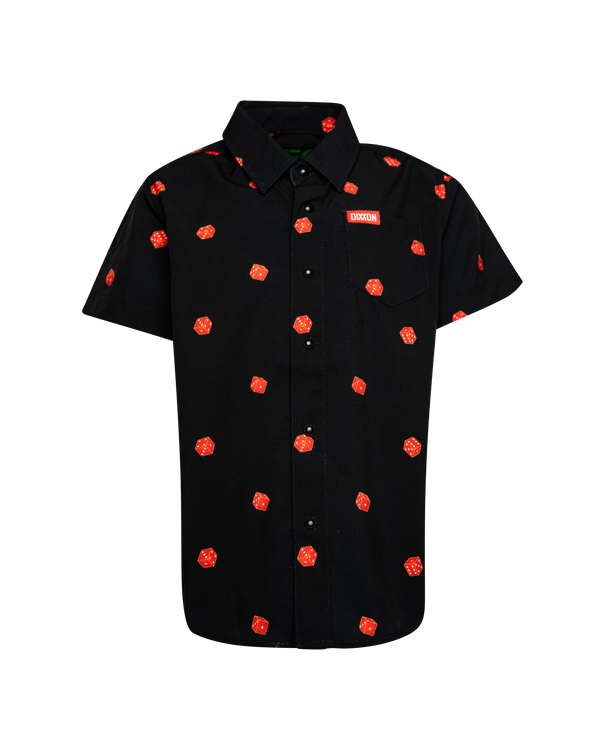 CEE-LO PARTY SHIRT SHORT SLEEVE BUTTON UP  - YOUTH
