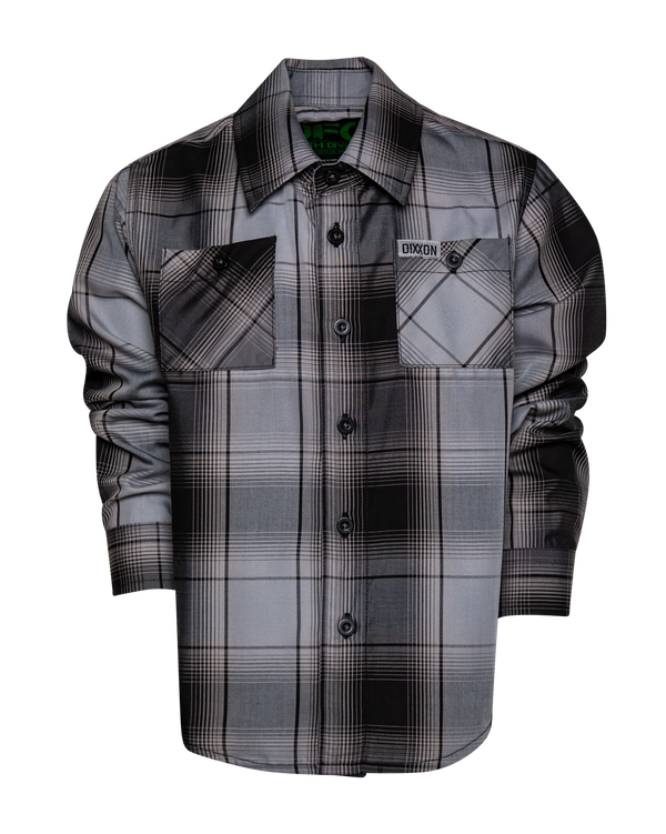 ASPHALT BAMBOO LONG SLEEVE BUTTON UP - YOUTH