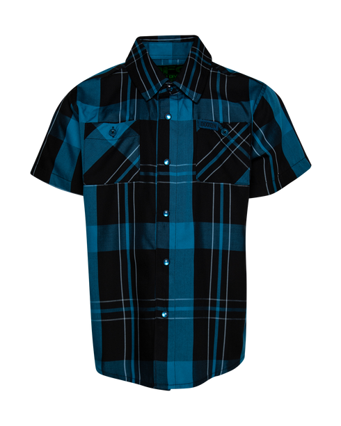 BLACK SEA BAMBOO SHORT SLEEVE BUTTON UP - YOUTH