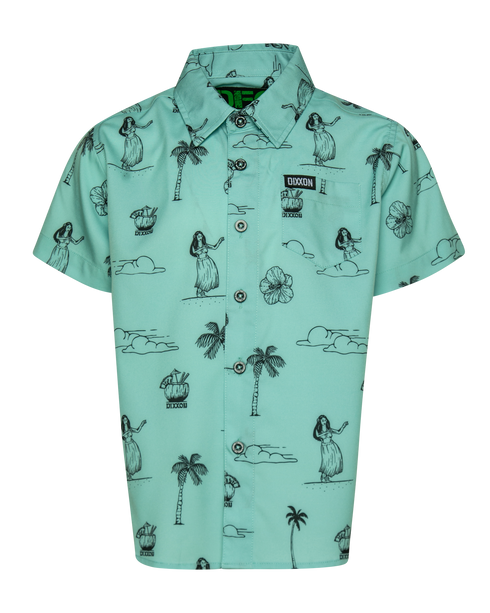 WAIMEA PARTY SHIRT SHORT SLEEVE BUTTON UP - YOUTH
