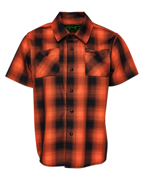 HARDHAT HERITAGE BAMBOO SHORT SLEEVE BUTTON UP - YOUTH