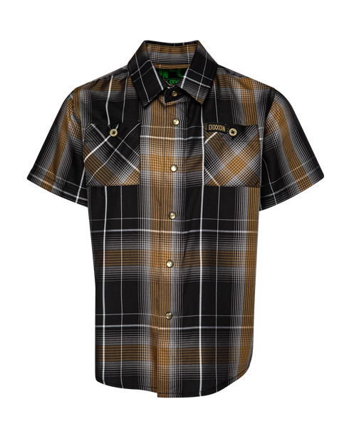GYPSY GOLD BAMBOO SHORT SLEEVE BUTTON UP - YOUTH
