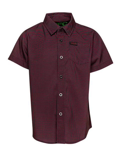 SIMPLE MIND PARTY SHIRT SHORT SLEEVE BUTTON UP - YOUTH