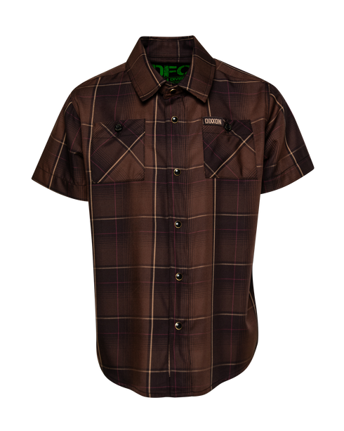 BIG FOOT BAMBOO SHORT SLEEVE BUTTON UP - YOUTH