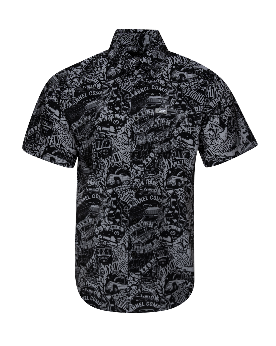 LOW LOW LOADED PARTY SHIRT SHORT SLEEVE BUTTON UP - MENS – Dixxon Canada