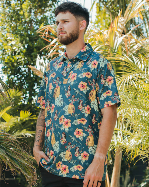 ALOHA ARMS PARTY POLO - MENS