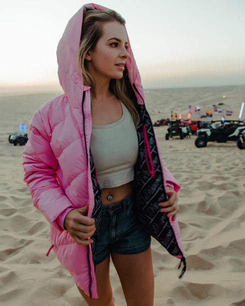 THE RIDGE DOWN JACKET PINK - WOMENS