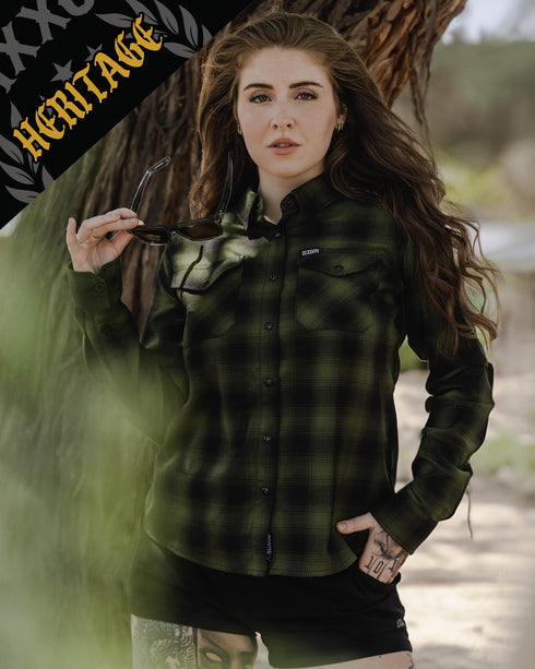 LONE WOLF HERITAGE FLANNEL - WOMENS