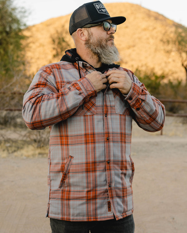 SUPERIOR HOODED FLANNEL JACKET - MENS