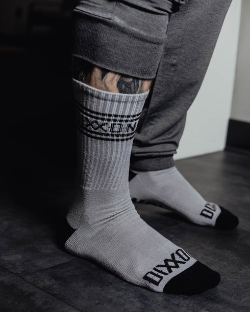 GRIND PREMIUM CREW SOCKS GRAY