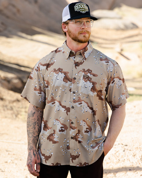 DESERT STORM SHORT SLEEVE BUTTON UP - MENS