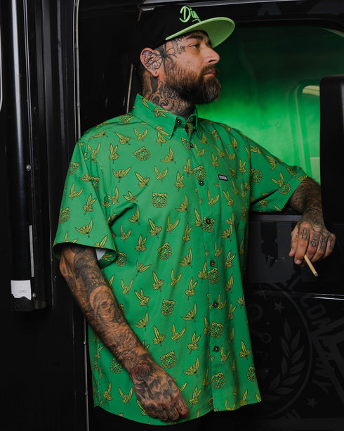 REEFER SHORT SLEEVE BUTTON UP - MENS