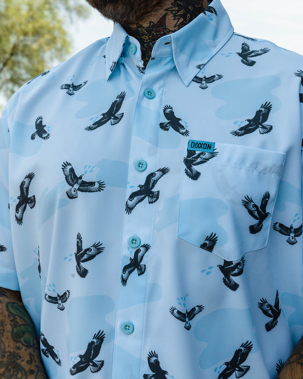MIKE HAWK SHORT SLEEVE BUTTON UP - MENS