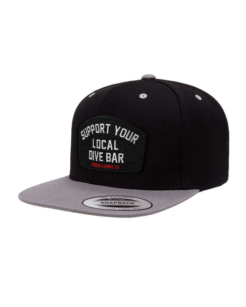 SUPPORT YOUR LOCAL DIVE BAR HAT - BLACK/GREY
