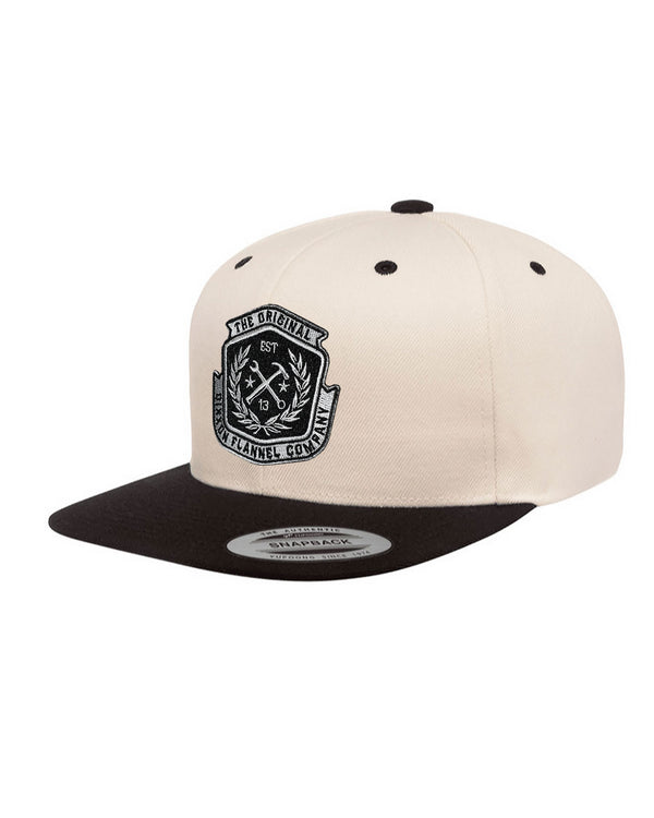 ICON SNAPBACK HAT - NATURAL/BLACK