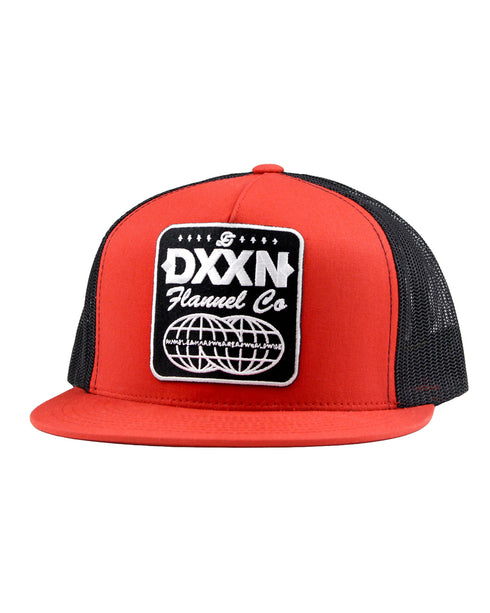TECH TRUCKER HAT - RED/BLACK