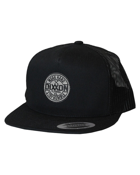 SILVER CORPO TRUCKER HAT - BLACK