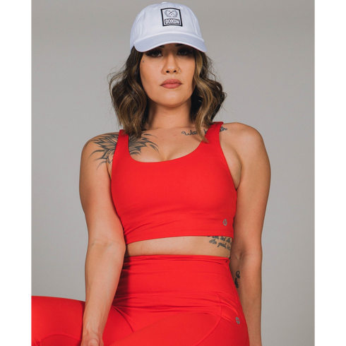WOMENS CLASSIC SPORTS BRA - RED