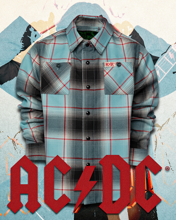 ACDC DIRTY DEEDS DONE DIRT CHEAP FLANNEL - YOUTH
