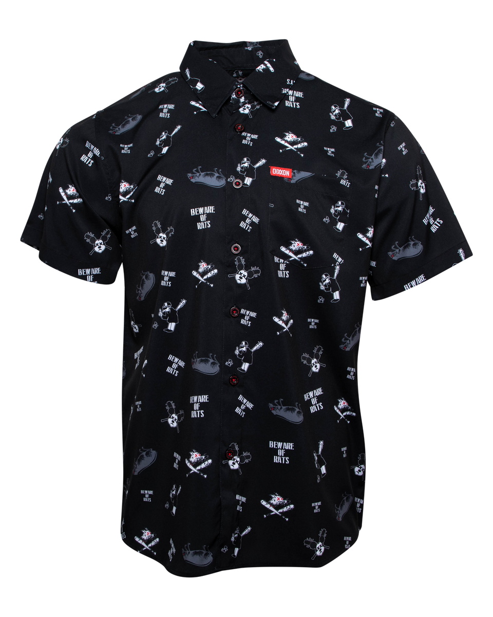 Beware Short Sleeve Button Up Mens Dixxon Canada 9462