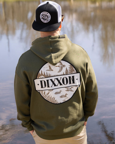 COUNTRYSIDE PULLOVER HOODIE O.D. GREEN - MENS
