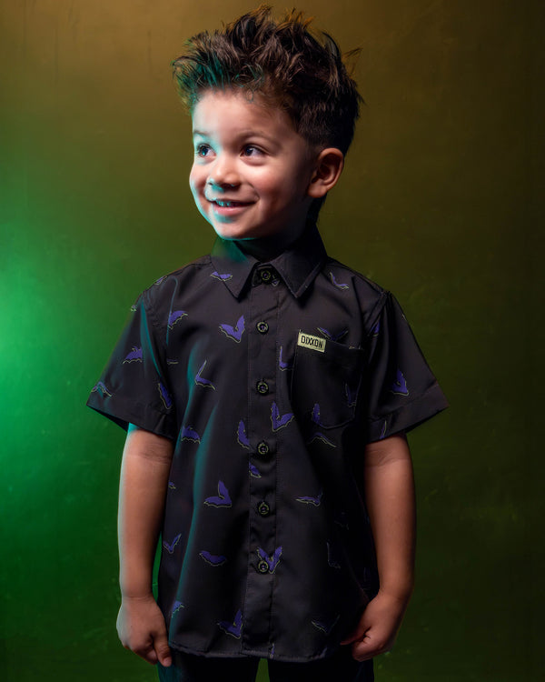 RELEASE THE BATS PARTY SHIRT SHORT SLEEVE BUTTON UP - YOUTH
