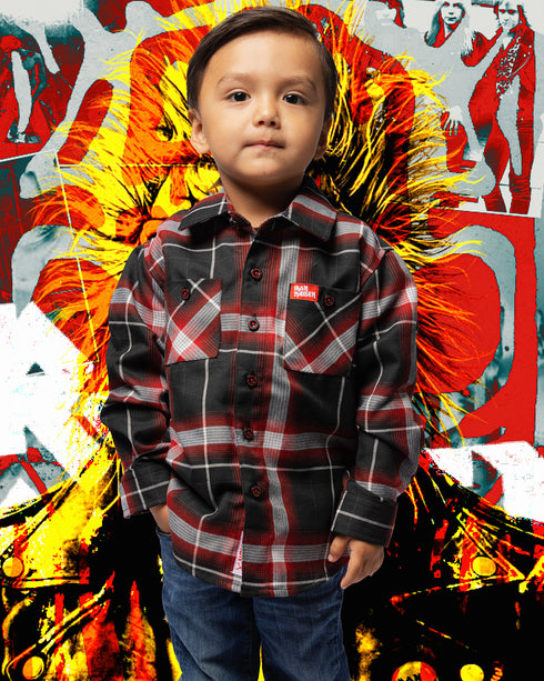IRON MAIDEN 50TH ANNIVERSARY FLANNEL - YOUTH
