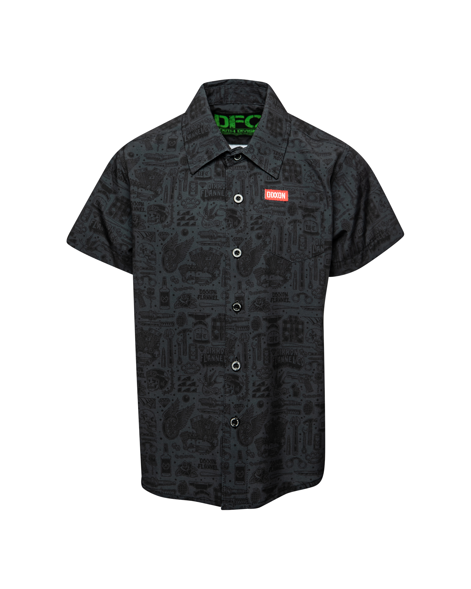 トップス digne button shirt black digne button shirt black