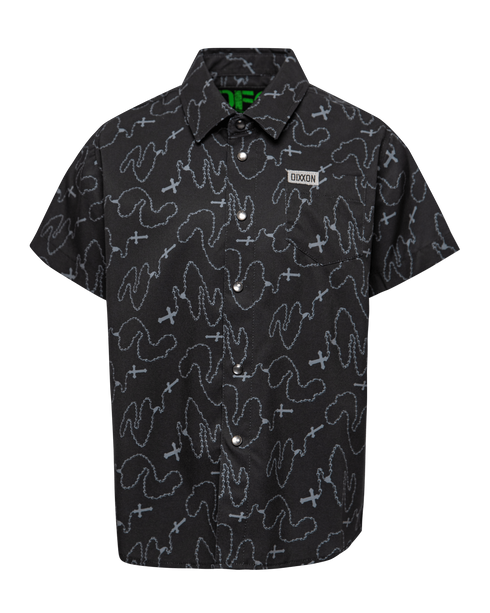 LUPE PARTY SHIRT SHORT SLEEVE BUTTON UP - YOUTH