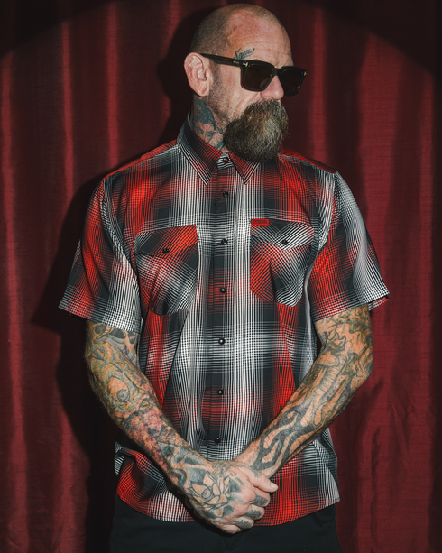 JESTER BAMBOO SHORT SLEEVE BUTTON UP - MENS