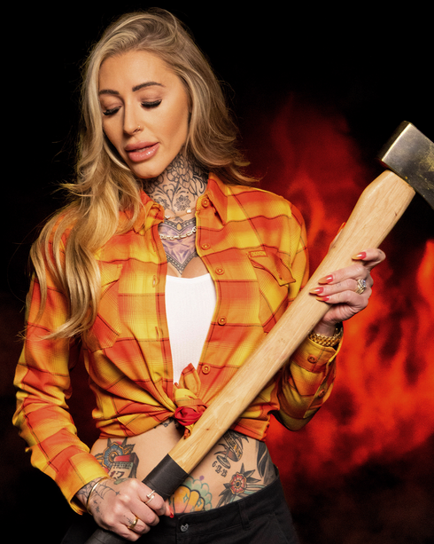 THE BLAZE FLANNEL  - WOMENS
