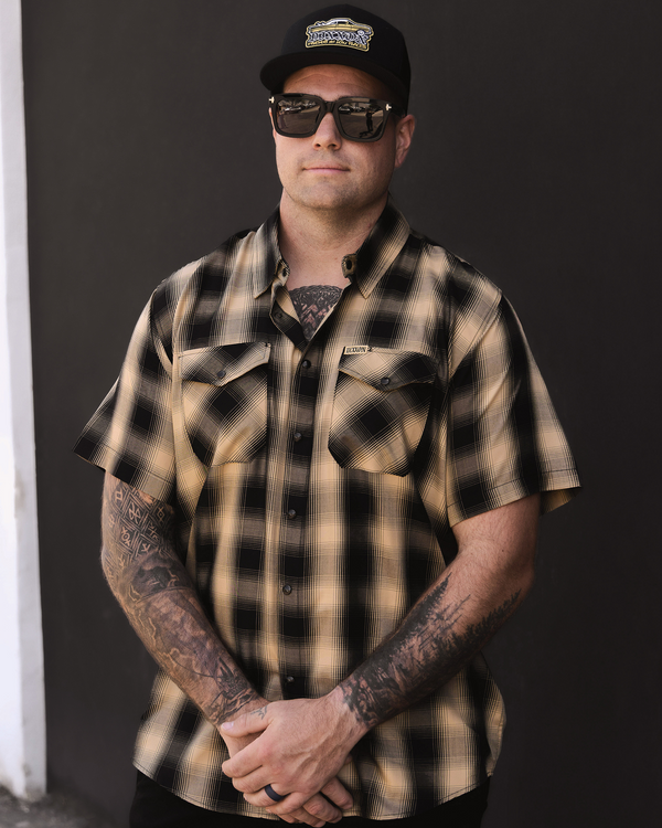 BARRIO HERITAGE BAMBOO SHORT SLEEVE BUTTON UP - MENS