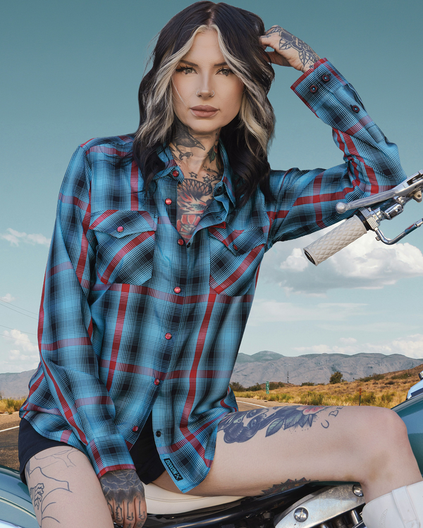 BOLO BAMBOO LONG SLEEVE BUTTON UP - WOMENS
