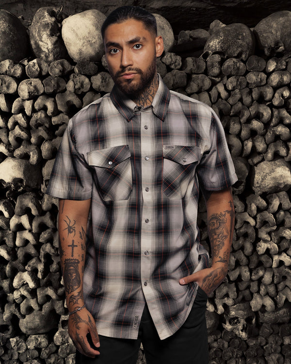 CATACOMBS BAMBOO SHORT SLEEVE BUTTON UP - MENS