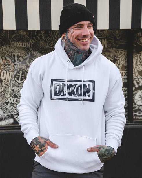 CHROME PULLOVER HOODIE  WHITE - MENS