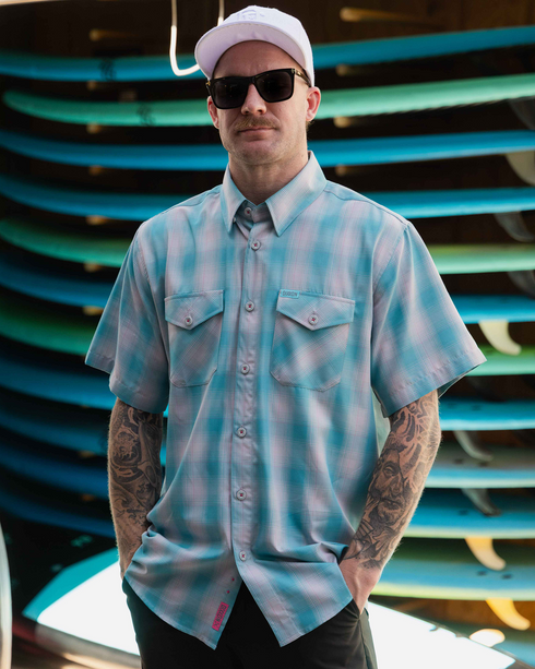 THE CURL BAMBOO SHORT SLEEVE BUTTON UP - MENS