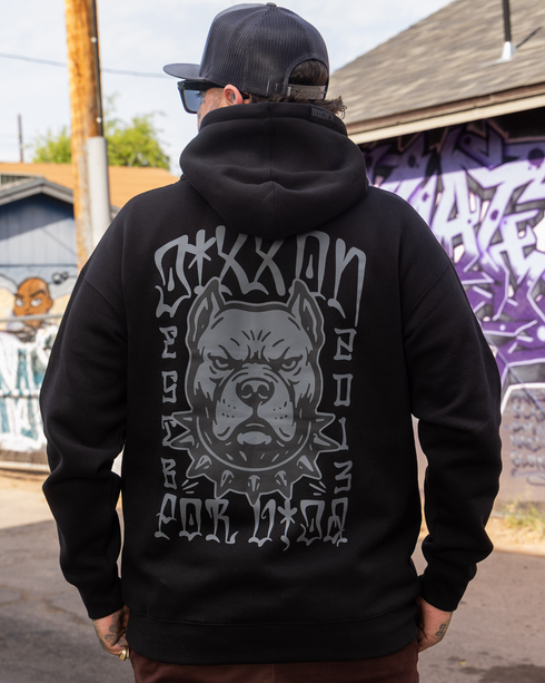 DAWG PULLOVER HOODIE BLACK - MENS