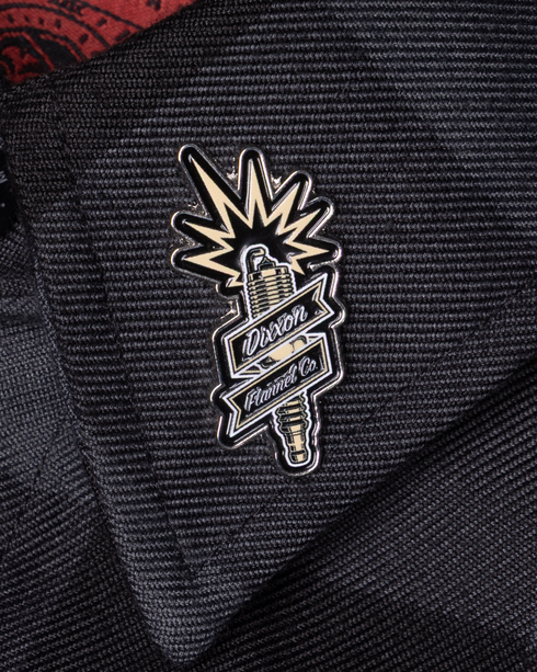 SPARK PLUG ENAMEL PIN