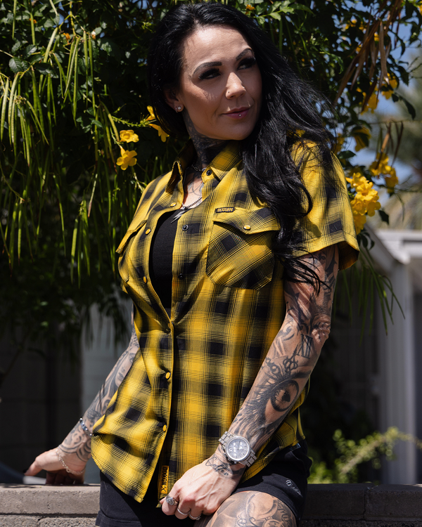 FRISCO HERITAGE BAMBOO SHORT SLEEVE BUTTON UP - WOMENS