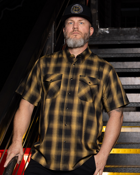 GOLD STANDARD BAMBOO SHORT SLEEVE BUTTON UP - MENS