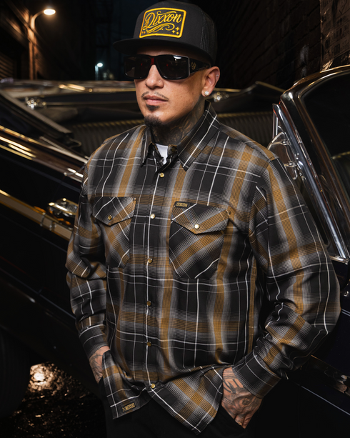 GYPSY GOLD BAMBOO LONG SLEEVE BUTTON UP - MENS