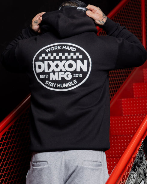 RALLY PULLOVER HOODIE - BLACK