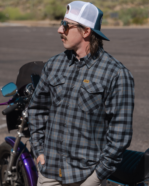 HIGHWAY RIBBONS FLANNEL - THIS LAND SERIES - MENS